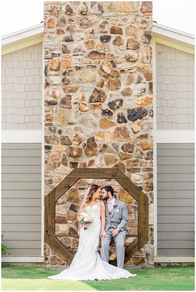 wedding photo by chimney