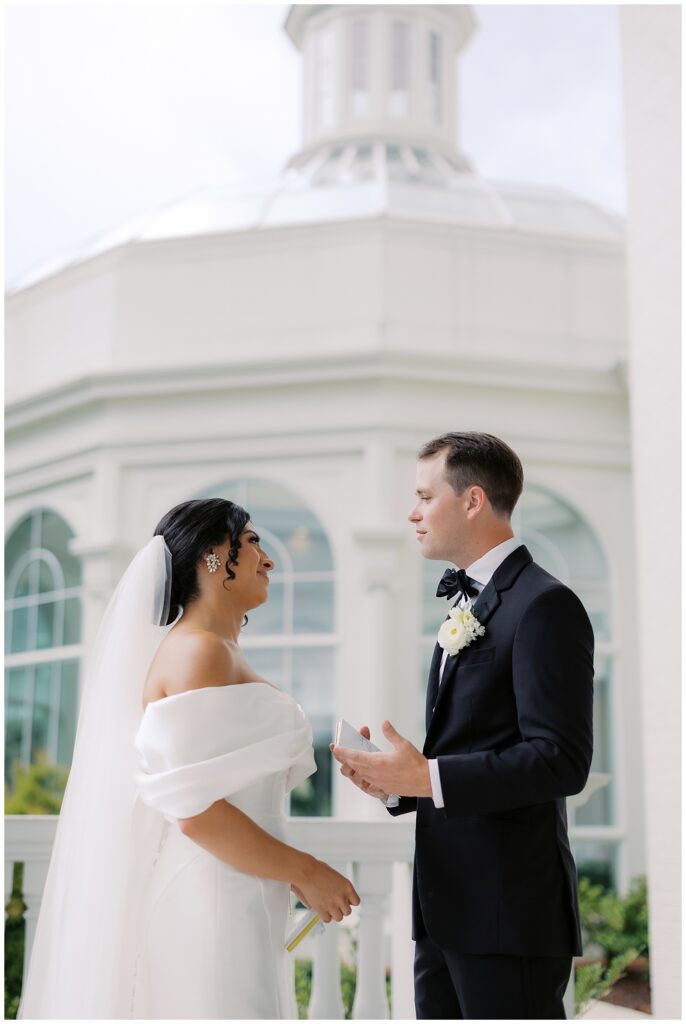 bride and groom private vows